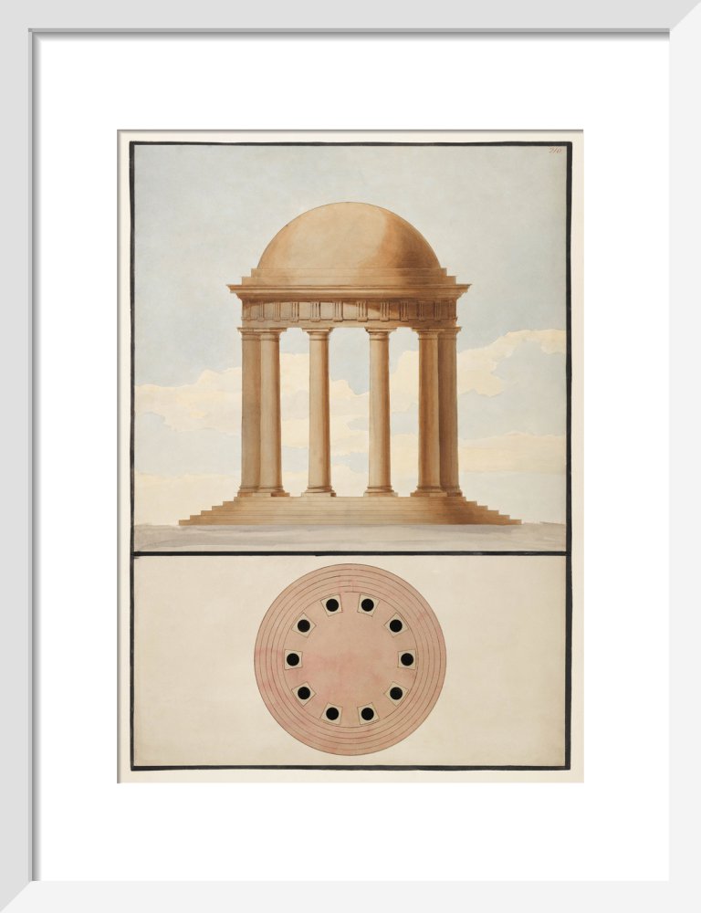 Doric Order: Plan & Elevation of a Monopteral Temple