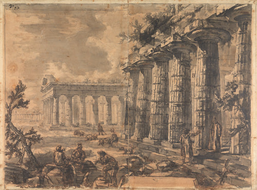 Paestum, Italy, Basilica and Temple of Neptune