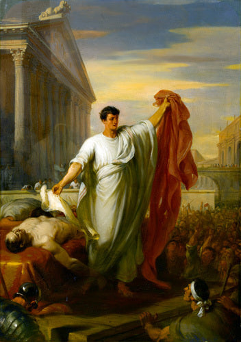 Marc Antony Reading the Will of Caesar