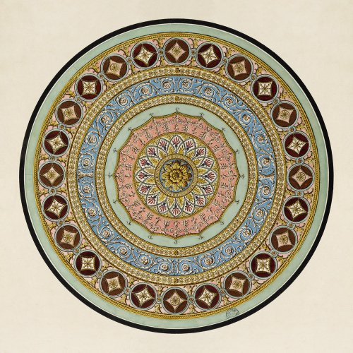 Unexecuted Manocchi Drawing for a Ceiling or a Carpet I, c1765-66