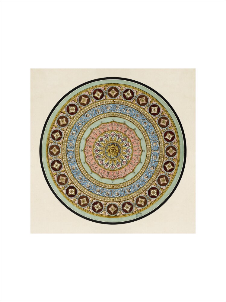 Unexecuted Manocchi Drawing for a Ceiling or a Carpet I, c1765-66