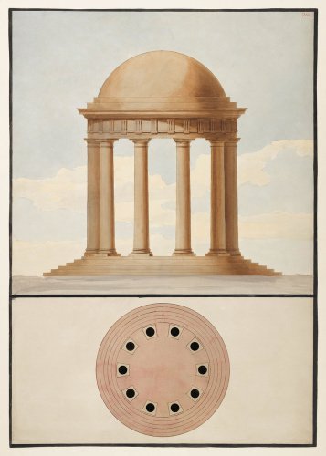 Doric Order: Plan & Elevation of a Monopteral Temple