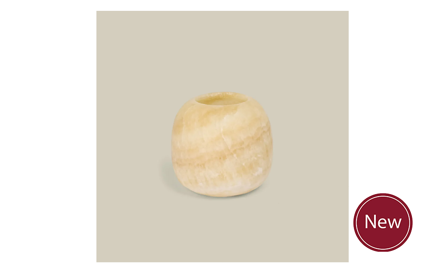 Anūt Cairo Small Alabaster Candle Holder