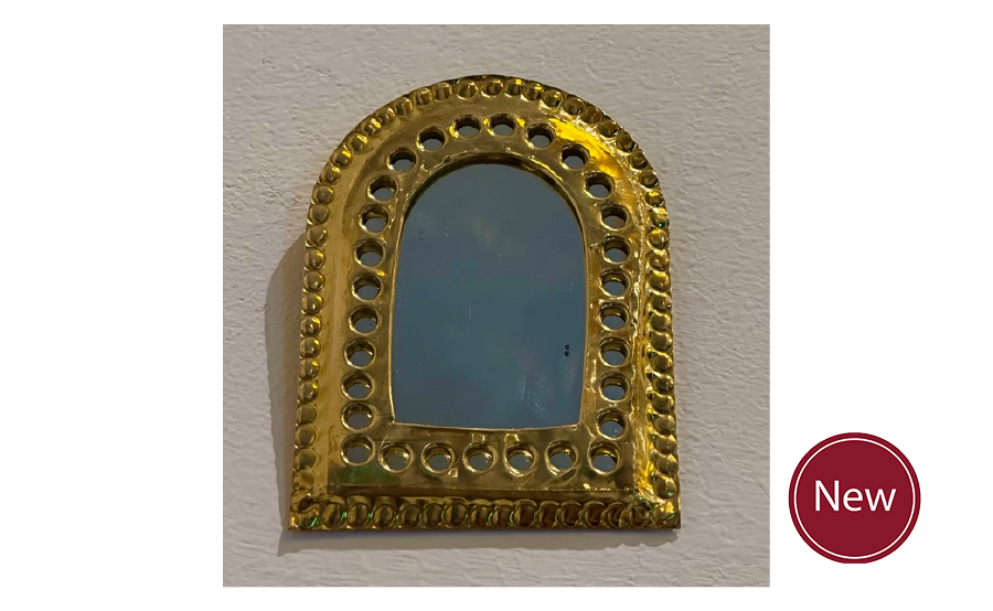 Mini Brass Mirror