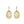 Brass Oval Earrings