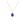 Blue Bead Pendant Necklace