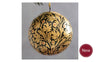 Black & Gold Floral Bauble