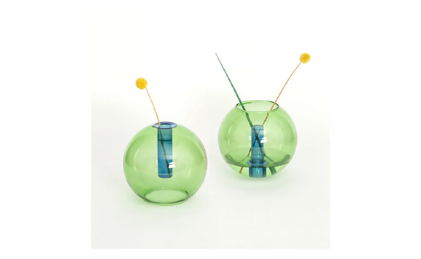Reversible Bubble Glass Vase