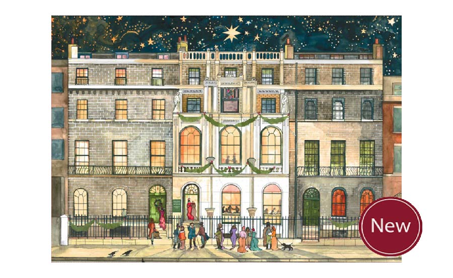 Pack of 5 Christmas cards: Christmas at the Soane