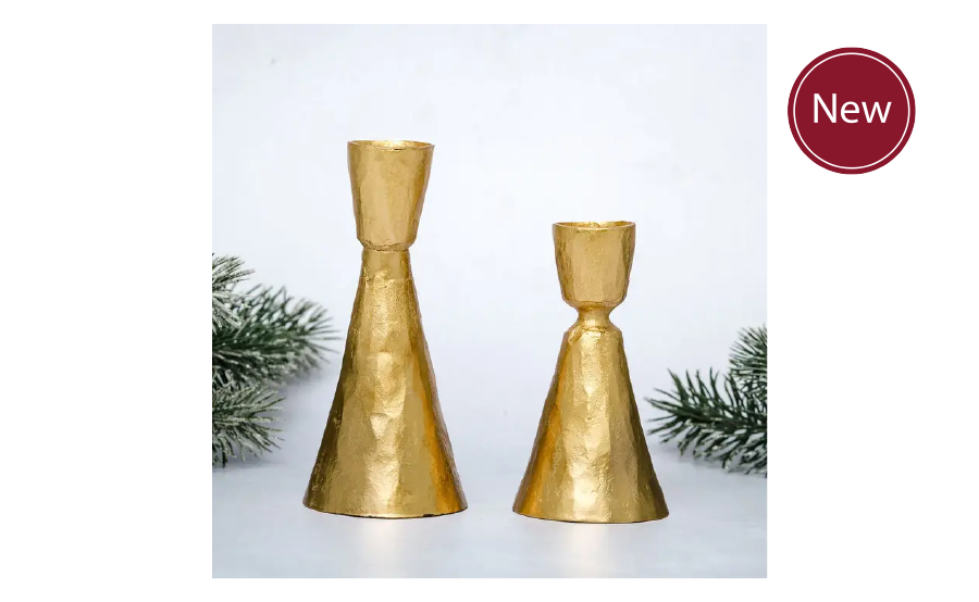 Small Gold Candlestick Holder