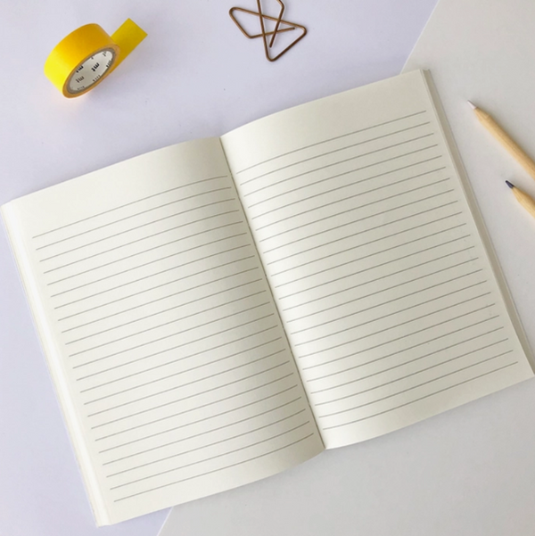 Hand Marbled Notebook in Pink