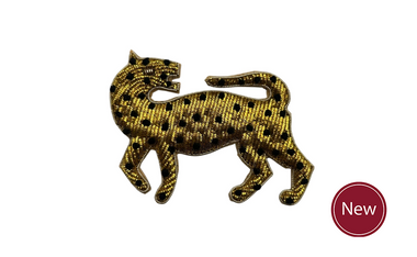 Leopard Embroidered Brooch