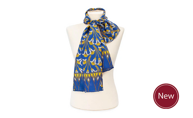 Lotus Flowers Silk Scarf