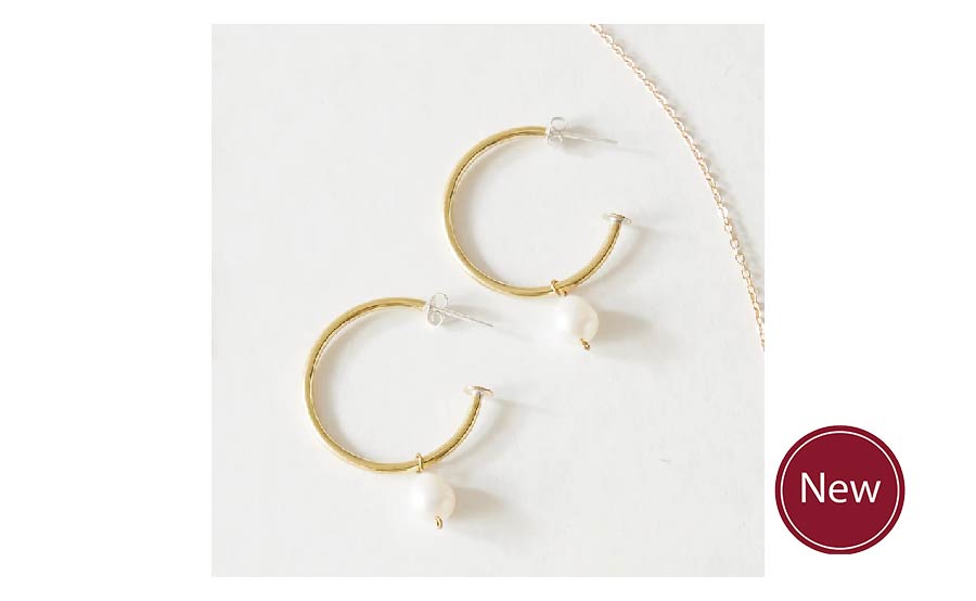 Pearl Hoop Earrings