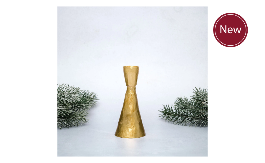 Tall Gold Candlestick Holder