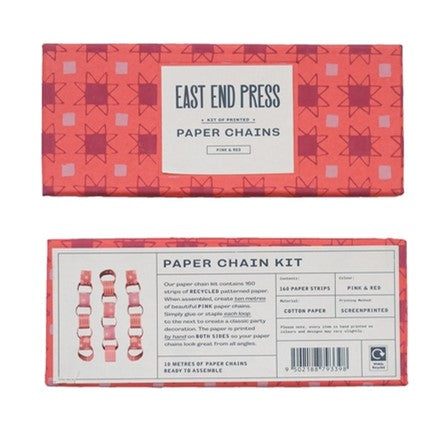 Pink & Red Paper Chain Kit