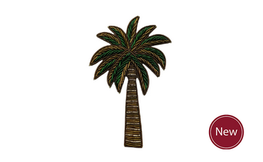 Green Palm Tree Brooch