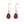 Red Bead Earrings