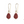 Red Bead Earrings