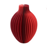Red Paper Honeycomb Vase
