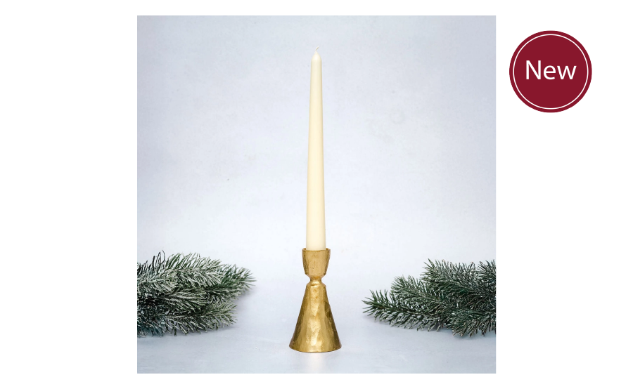 Small Gold Candlestick Holder