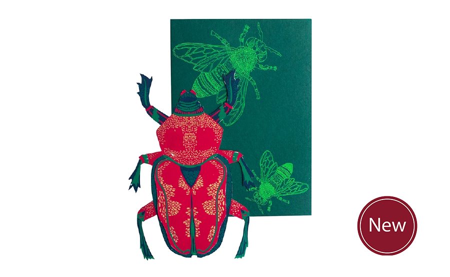 Scarab Beetle Greeting Card