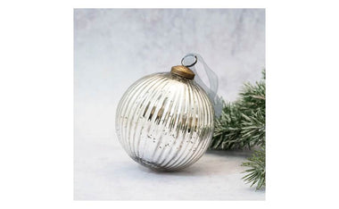 Silver Glass Bauble