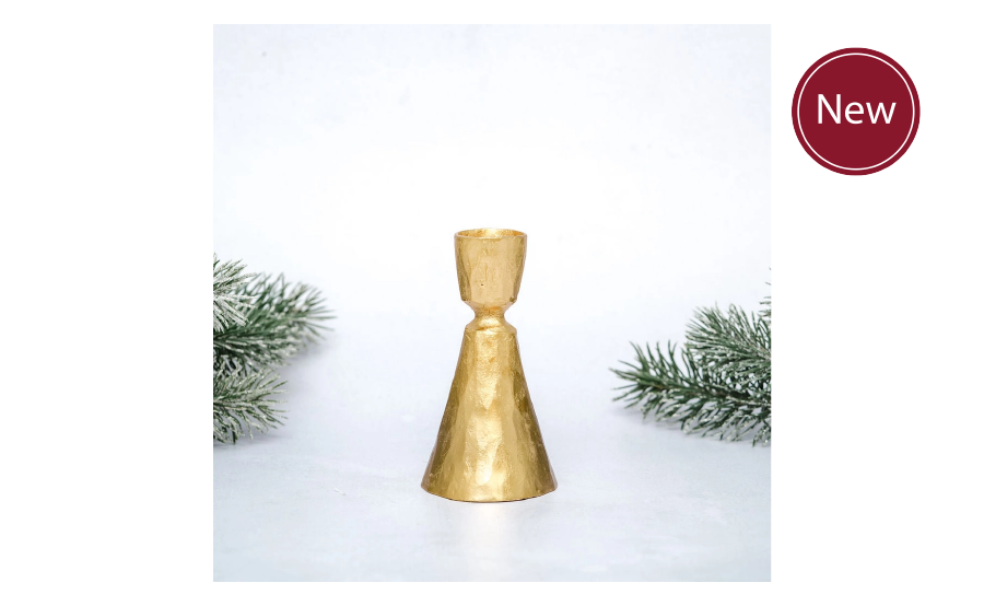Small Gold Candlestick Holder