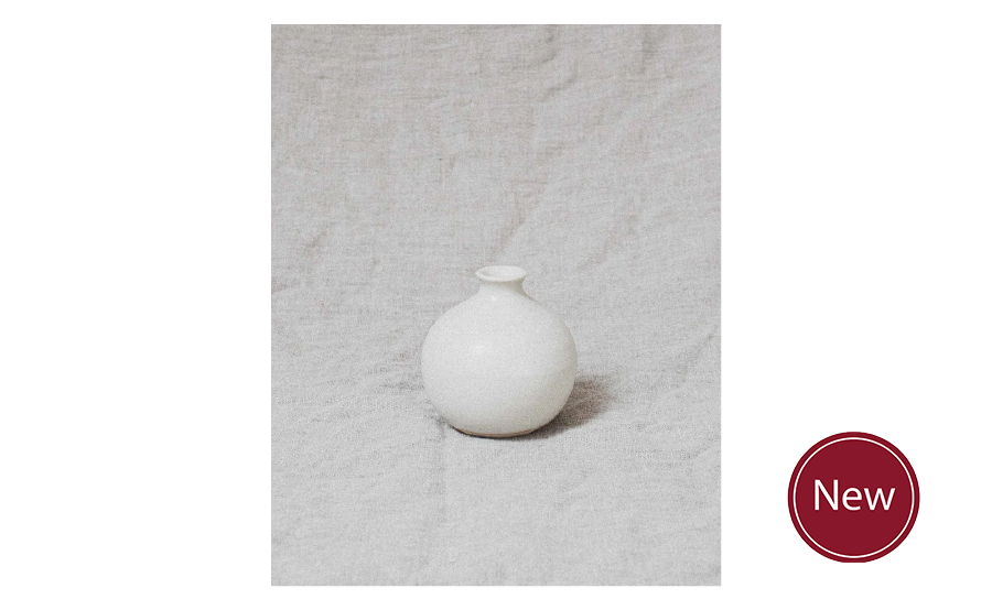 Handmade White Bud Vase