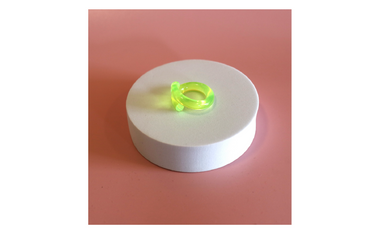 Neon Green Lucite Ring