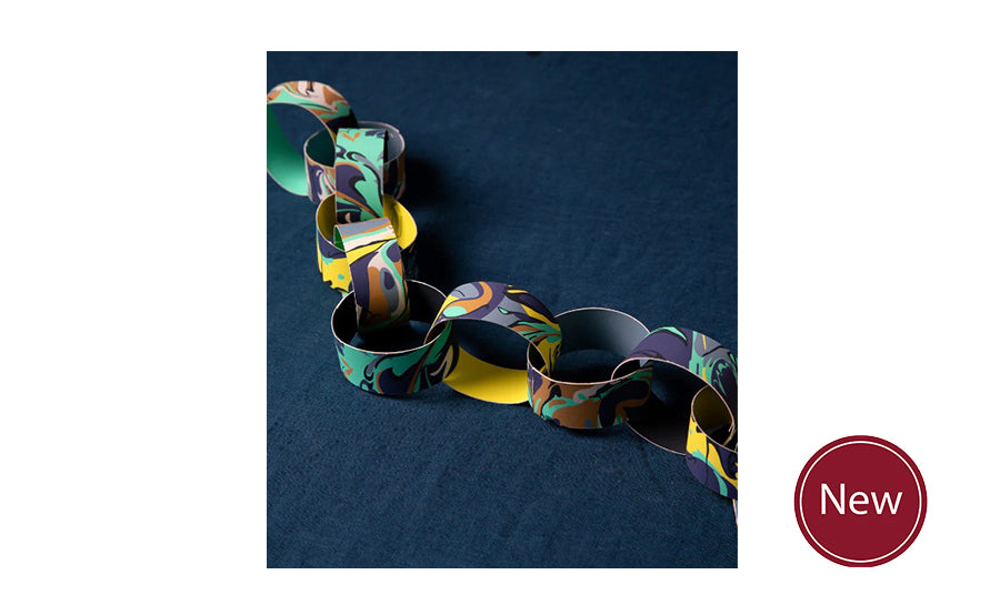 Marbled Paper Chain