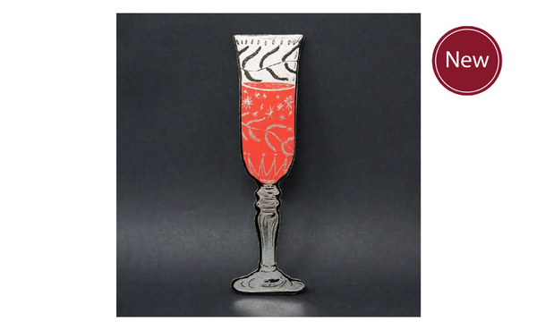 Leather Wine Glass Bookmark