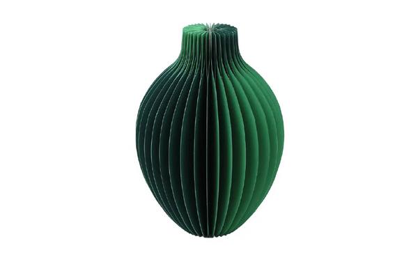 Green Paper Honeycomb Vase