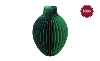 Green Paper Honeycomb Vase