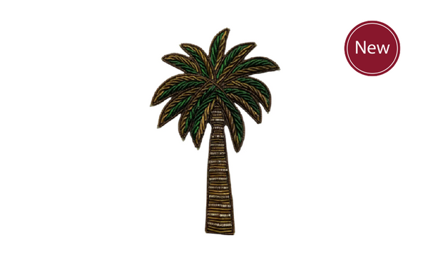 Green Palm Tree Brooch