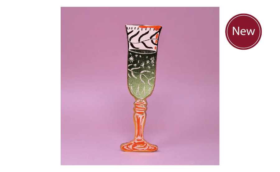 Leather Wine Glass Bookmark