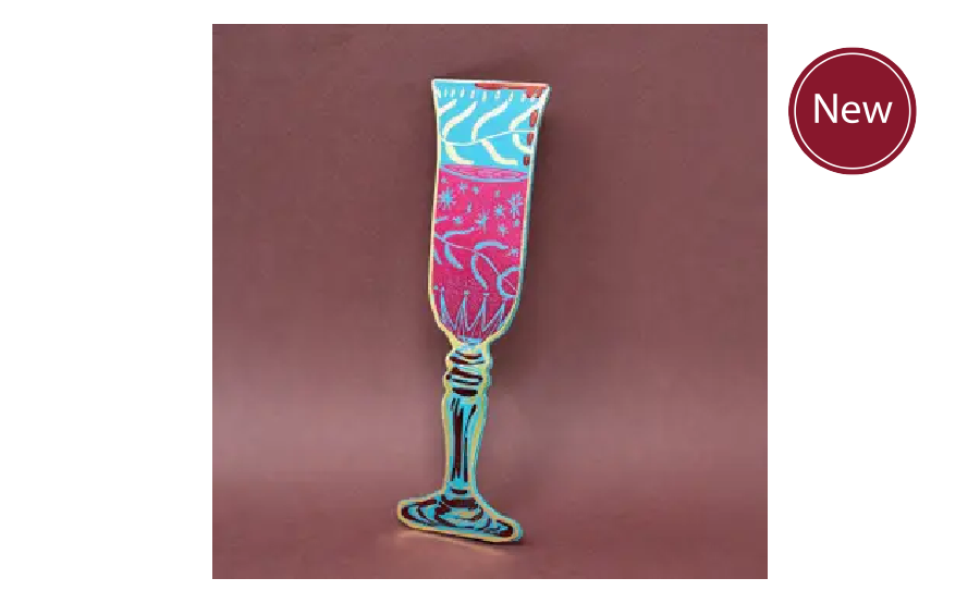 Leather Wine Glass Bookmark