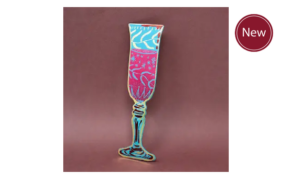 Leather Wine Glass Bookmark