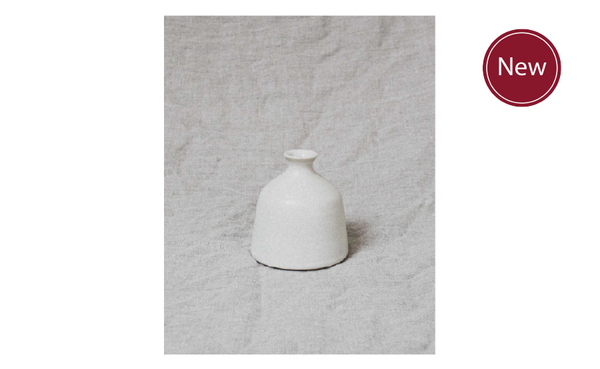 Handmade White Bud Vase