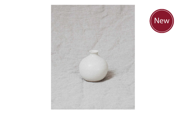 Handmade White Bud Vase