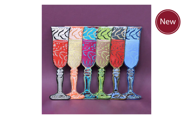 Leather Wine Glass Bookmark