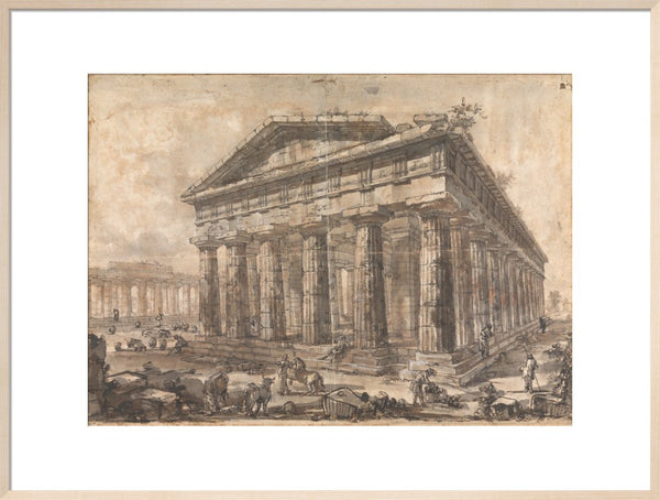 Paestum, Italy, Exterior of the Temple of Neptune from the North-East