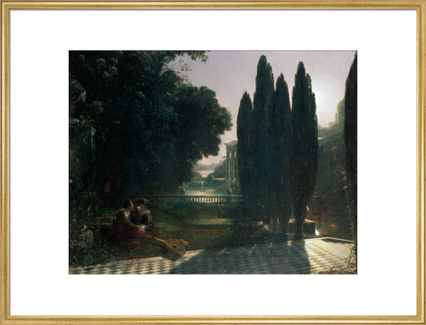 Scene from Shakespeare's 'The Merchant of Venice': Belmont, in the Garden of Portia's House, Lorenzo and Jessica, Act V, Scene 1