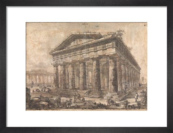 Paestum, Italy, Exterior of the Temple of Neptune from the North-East