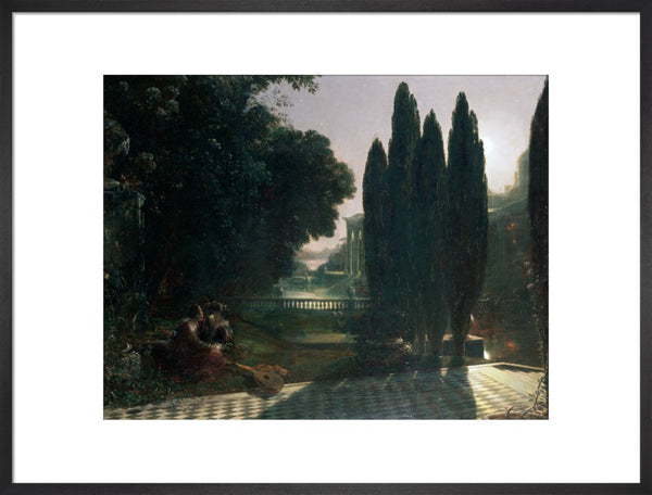 Scene from Shakespeare's 'The Merchant of Venice': Belmont, in the Garden of Portia's House, Lorenzo and Jessica, Act V, Scene 1