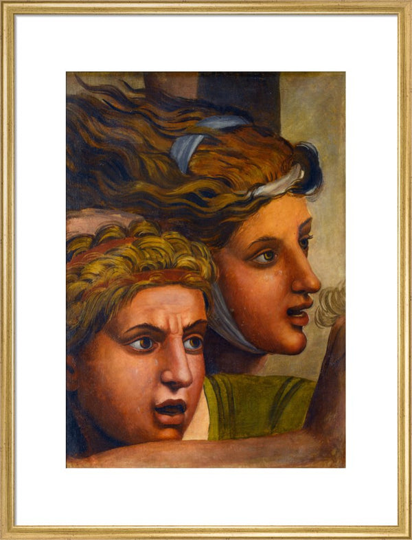 The Massacre of the Innocents'(copy of two heads from a fragment of a cartoon)