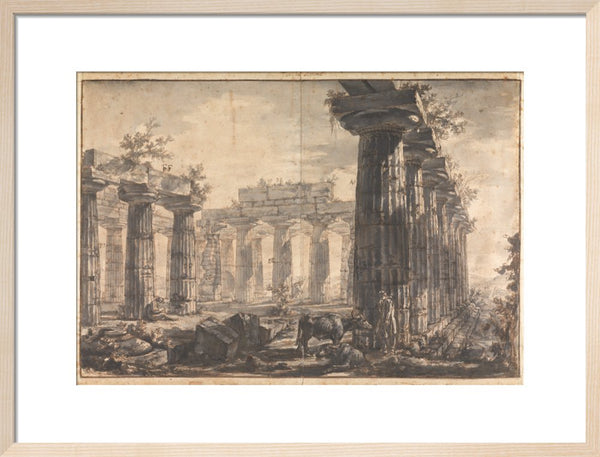 Paestum, Italy Interior of the Basilica, from the West