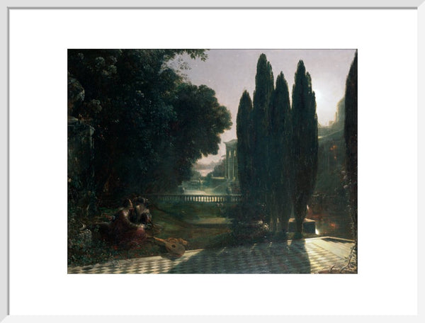 Scene from Shakespeare's 'The Merchant of Venice': Belmont, in the Garden of Portia's House, Lorenzo and Jessica, Act V, Scene 1