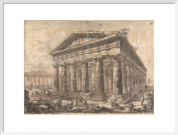 Paestum, Italy, Exterior of the Temple of Neptune from the North-East