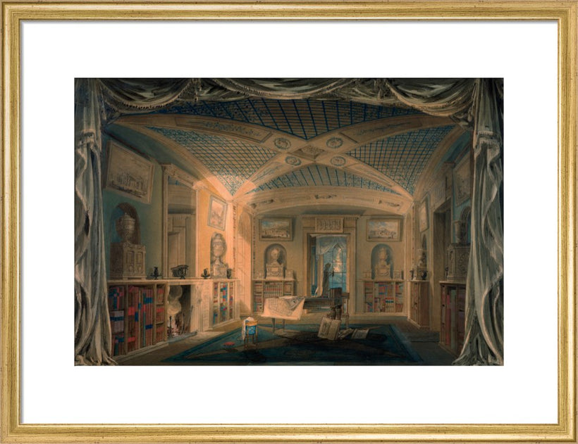 Design Perspective for the Decoration of the Library, Pitzhanger Manor.